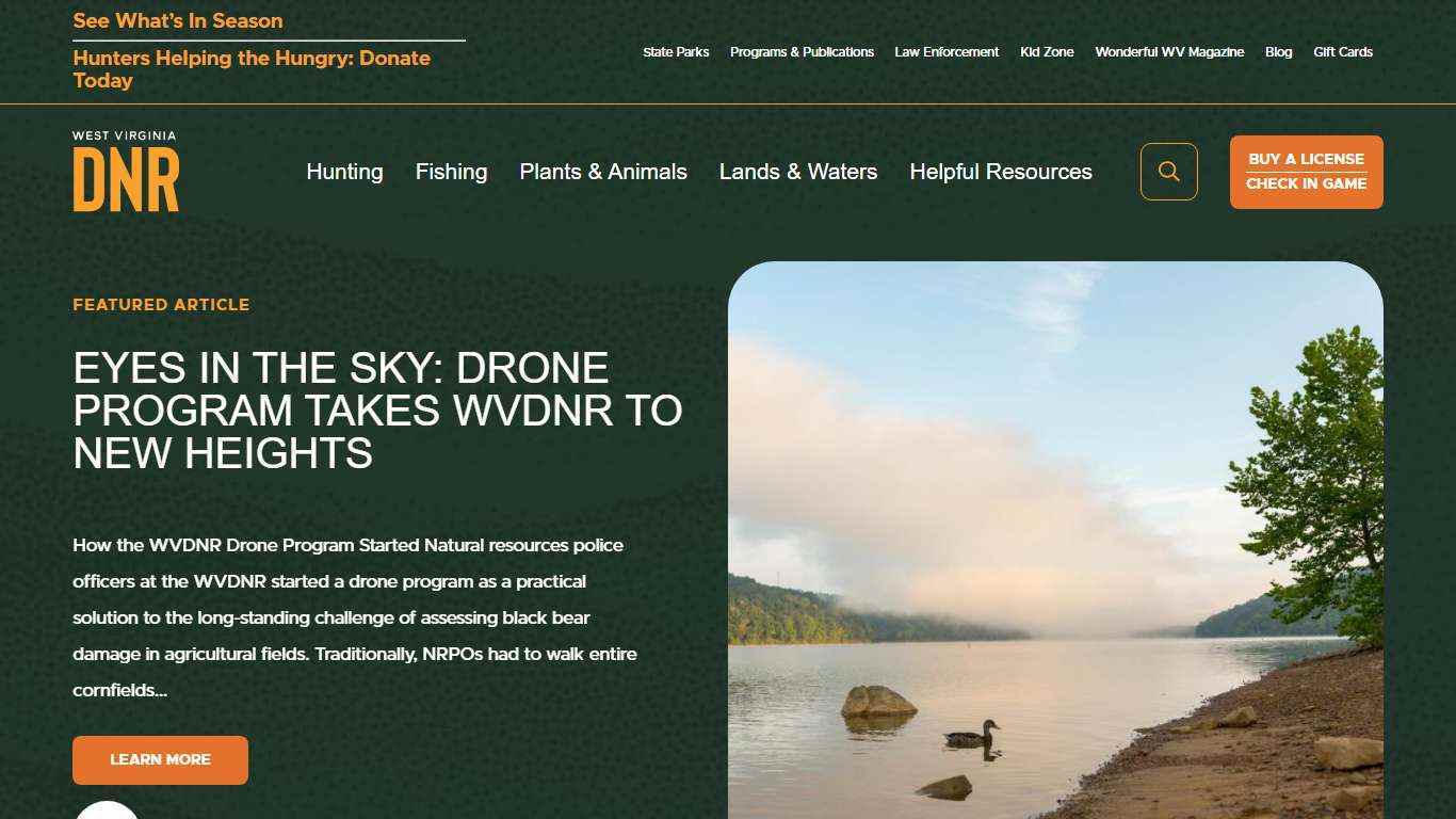 Explore West Virginia Outdoors: Hunting, Fishing, Wildlife & Parks - WVDNR